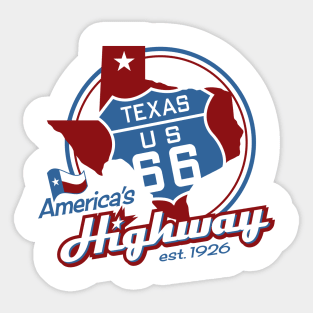 Route 66 Texas Sticker